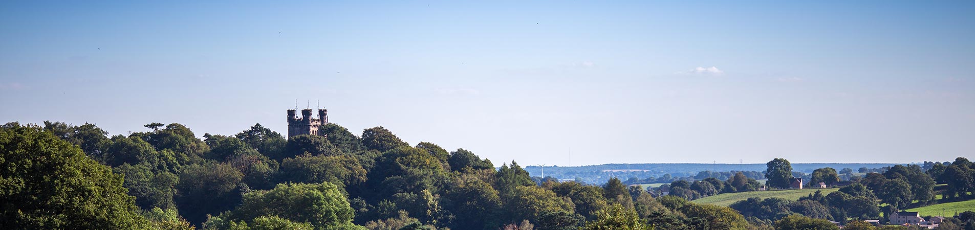 View from village of Farley